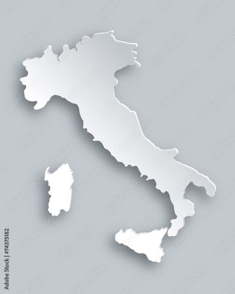 Fototapeta premium Karte von Italien