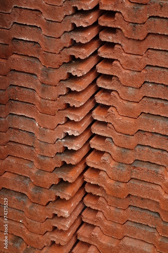 Stacks of Roof Tiles