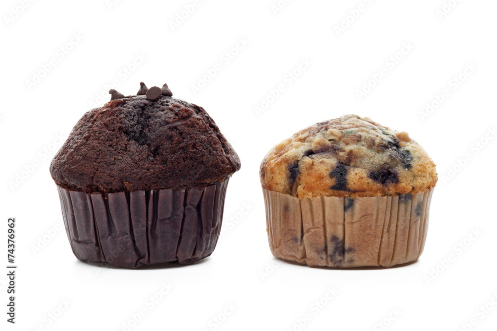 Muffins in paper baking cup Muffins in paper baking cup