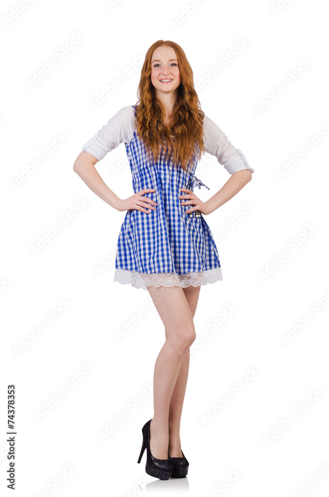 Young woman in fashion concept