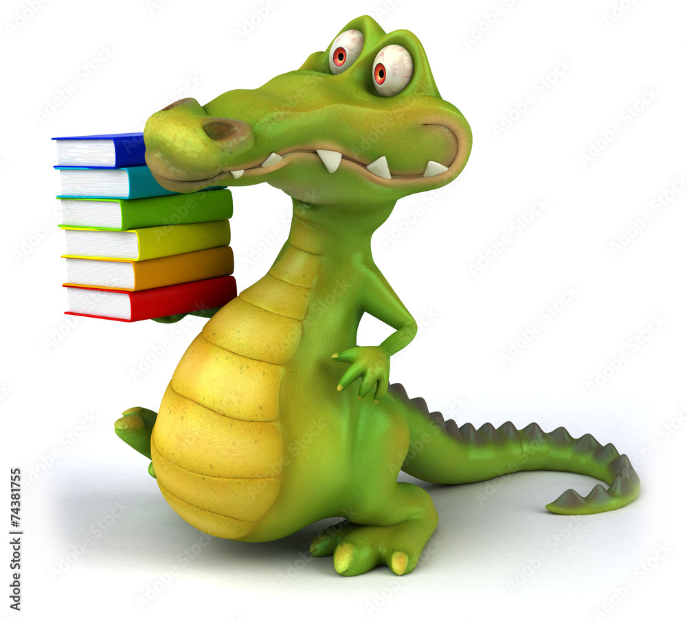 Naklejka premium Fun crocodile