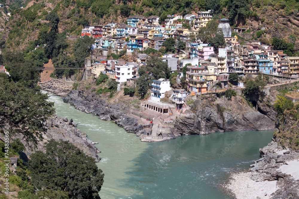 Devprayag, River Ganga. Uttarakhand, India.