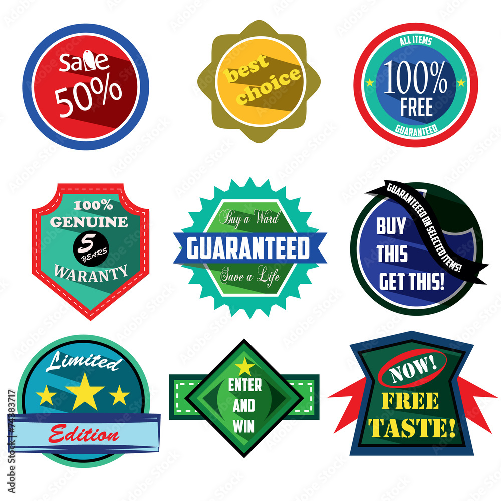 Special Offer logo badges and labels