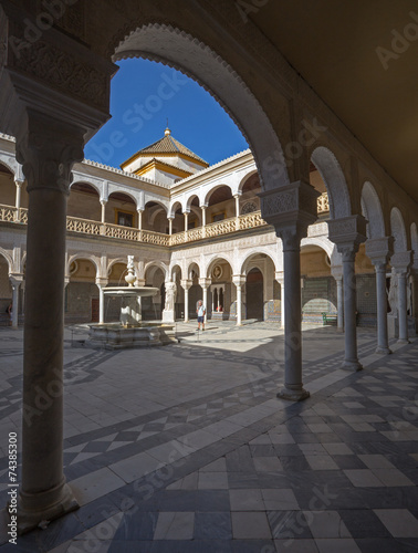 Seville - The Courtyard of Casa de Pilatos. © Renáta Sedmáková