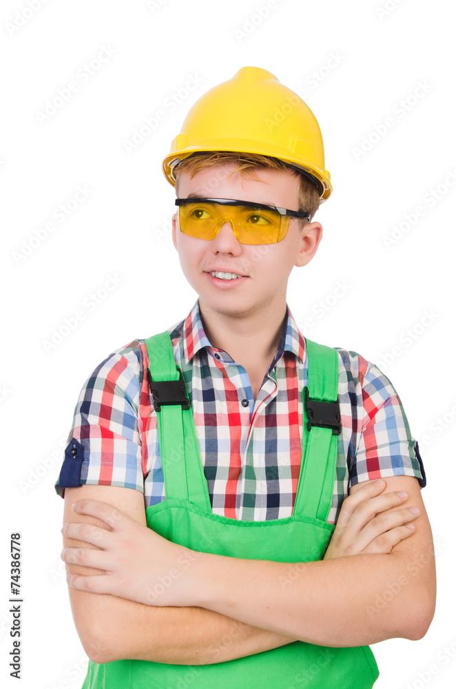 Industrial worker isolated on the white background Industrial worker isolated on the white background