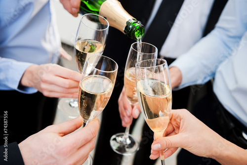 Quadro su tela Celebrating great success.