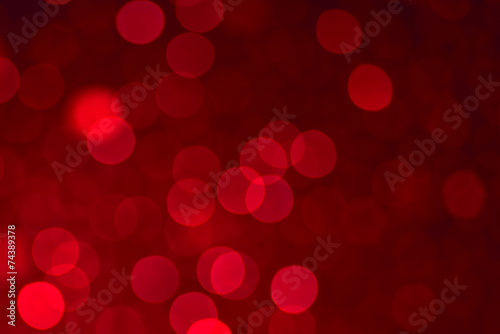 Defocused lights background red color