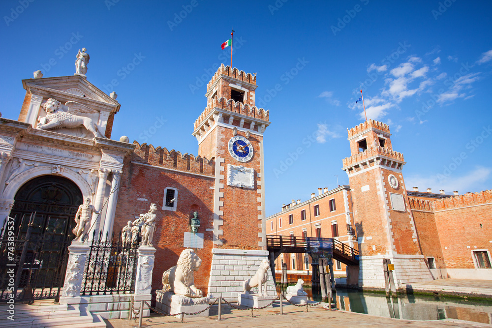 The Porta Magna at the Venetian Arsenal, Venice, Italy