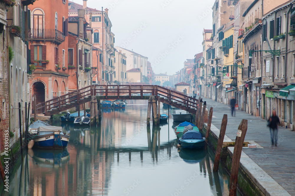 Venice - Fondamenta San Alvise and canal in morning
