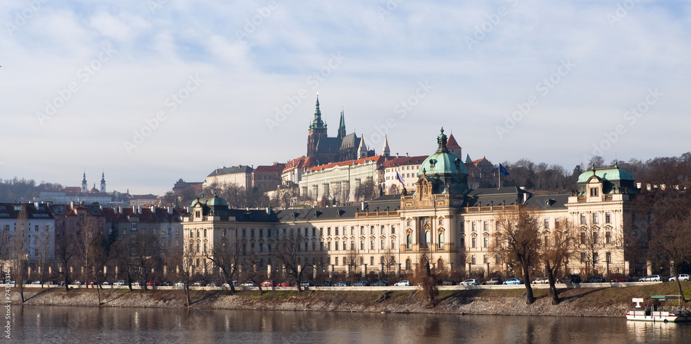 The View on Prague with St. Vitus Cathedral