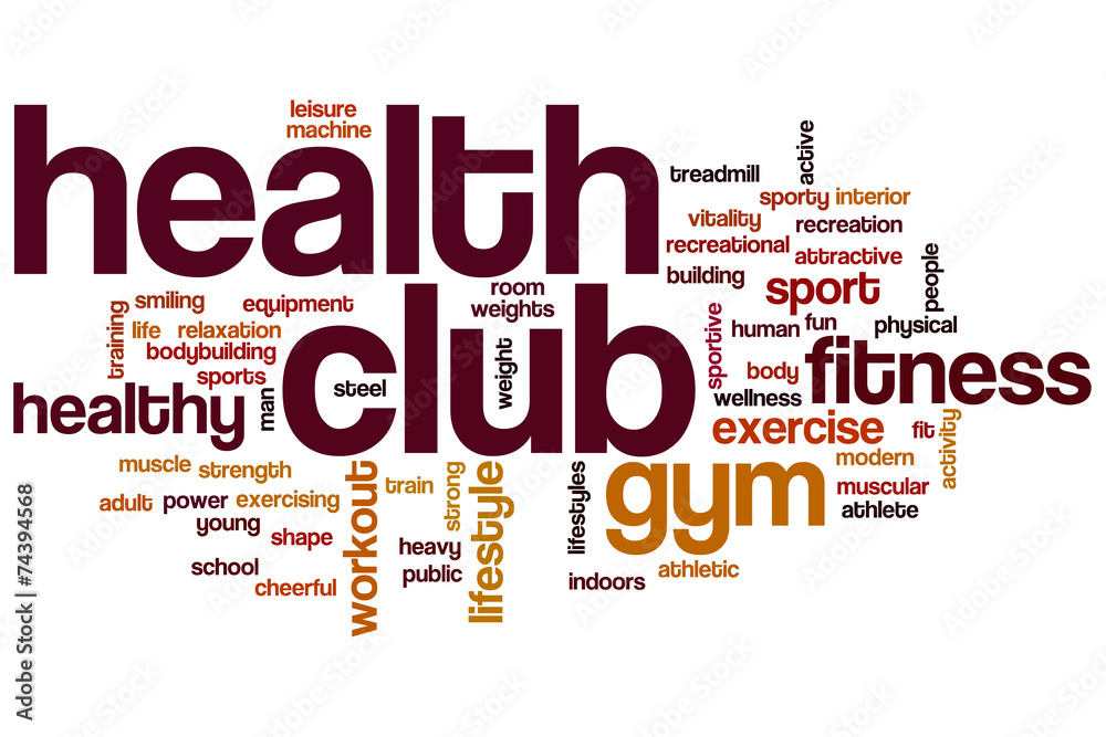 Health club word cloud Health club word cloud