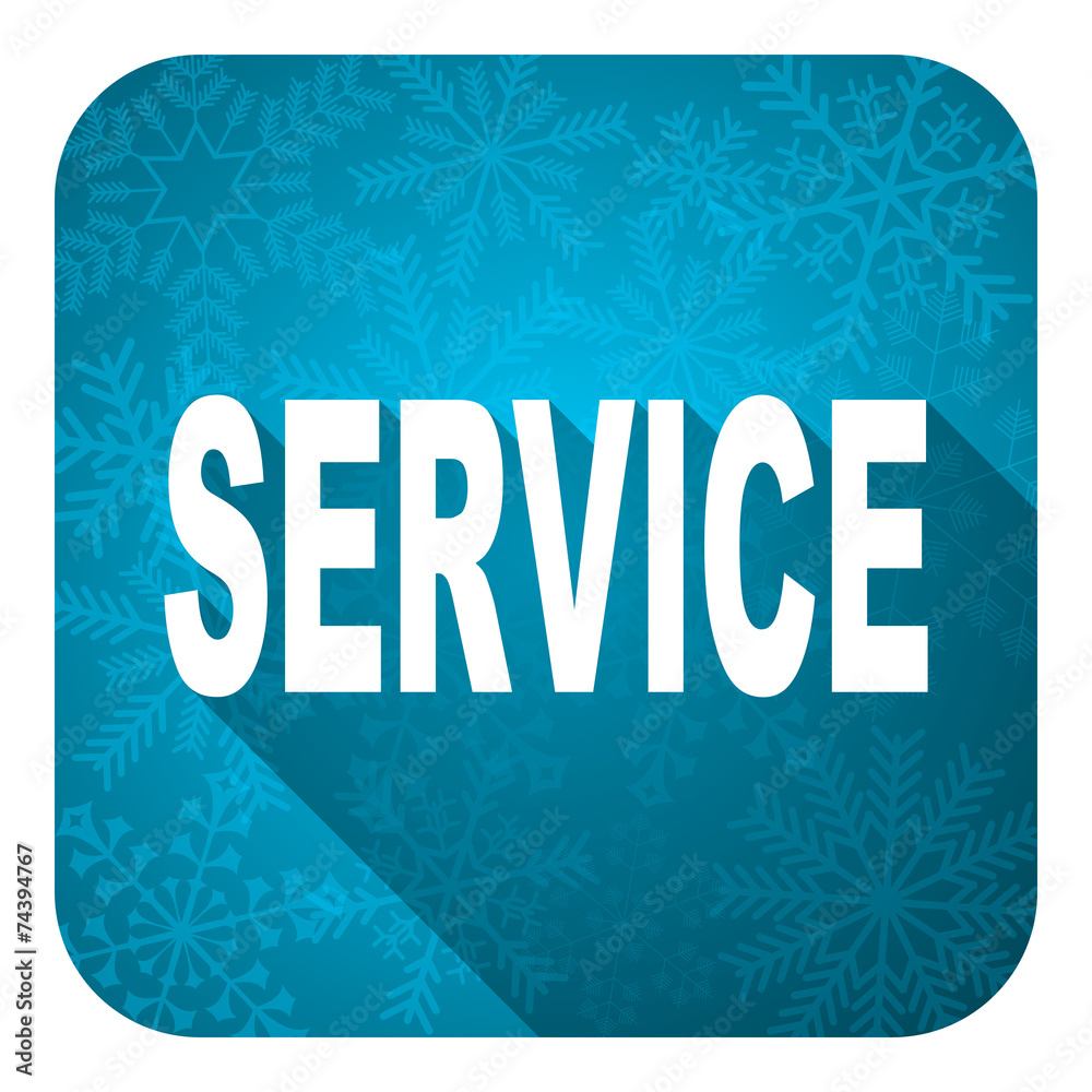 service flat icon, christmas button service flat icon, christmas button