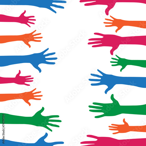 Colorful hands