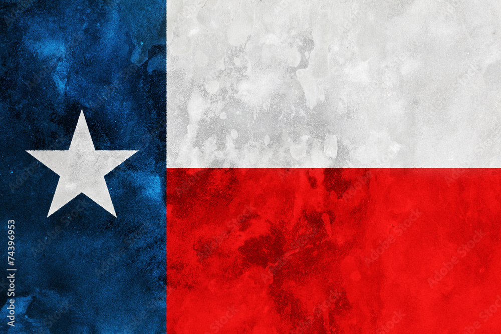 Naklejka premium Grunge flag of Texas