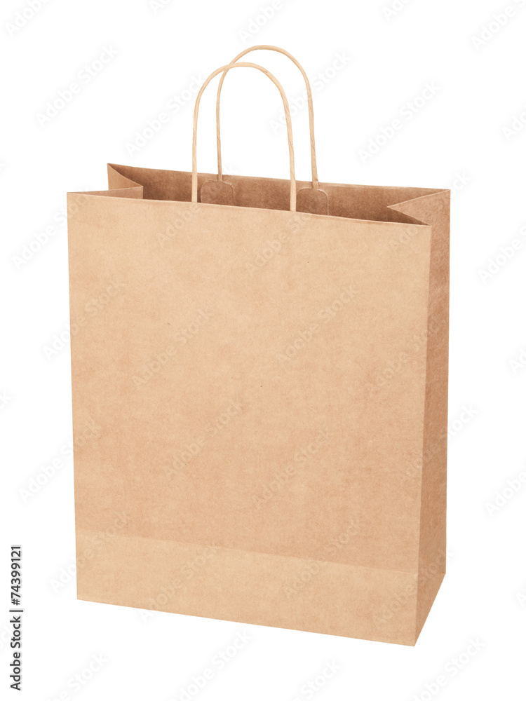 paper bag for shopping on white background paper bag for shopping on white background