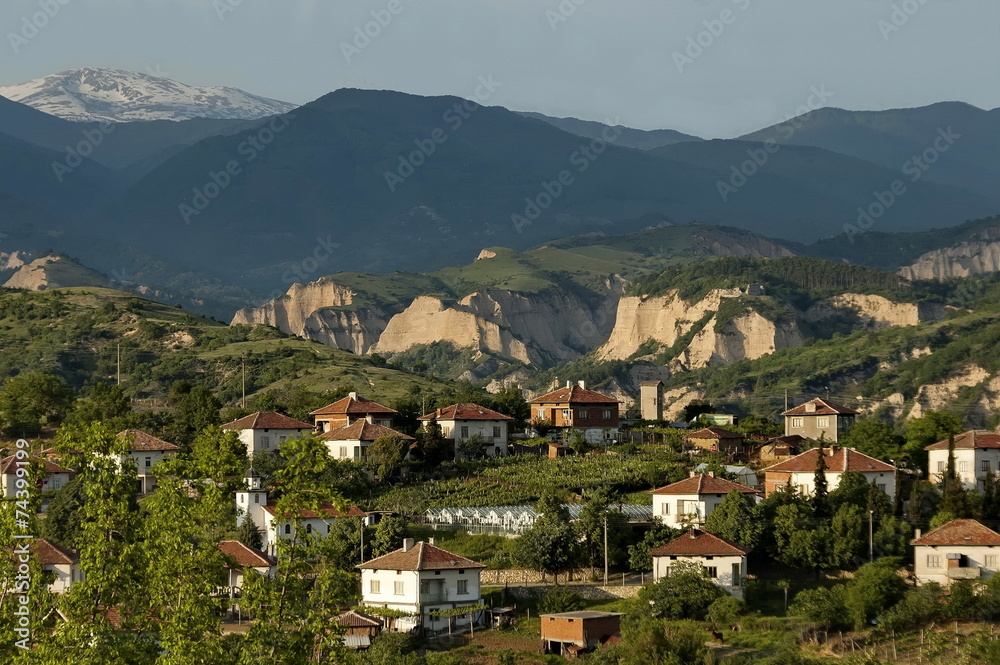 Village in the wine making region of Melnik,  Bulgaria