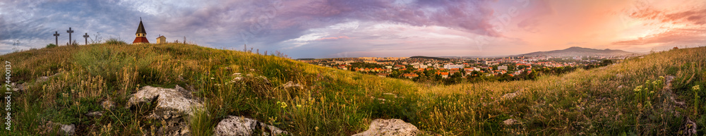 Sunset over Calvary