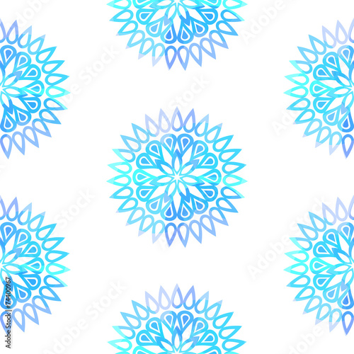 seamless snowflake pattern