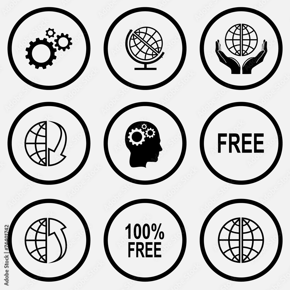 gears, protection world, globe and array down, human brain, free gears, protection world, globe and array down, human brain, free