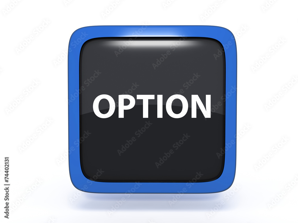 option square icon on white background option square icon on white background