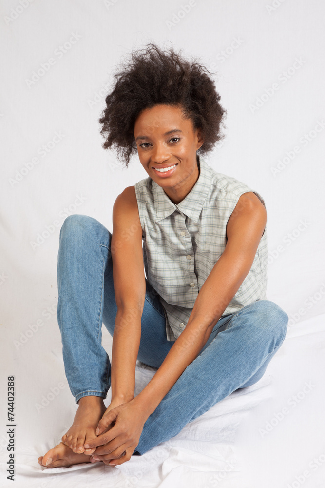 black woman smiling black woman smiling