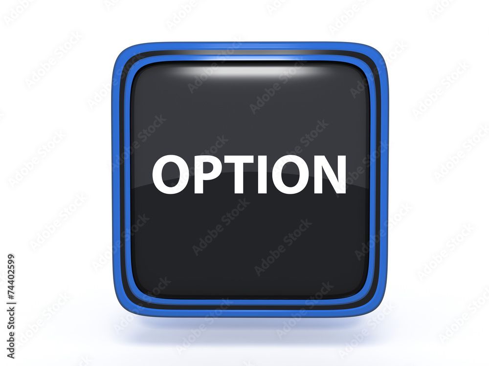 option square icon on white background option square icon on white background