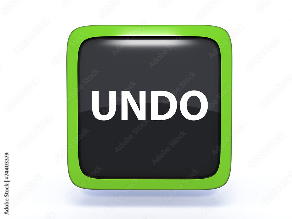 undo square icon on white background undo square icon on white background