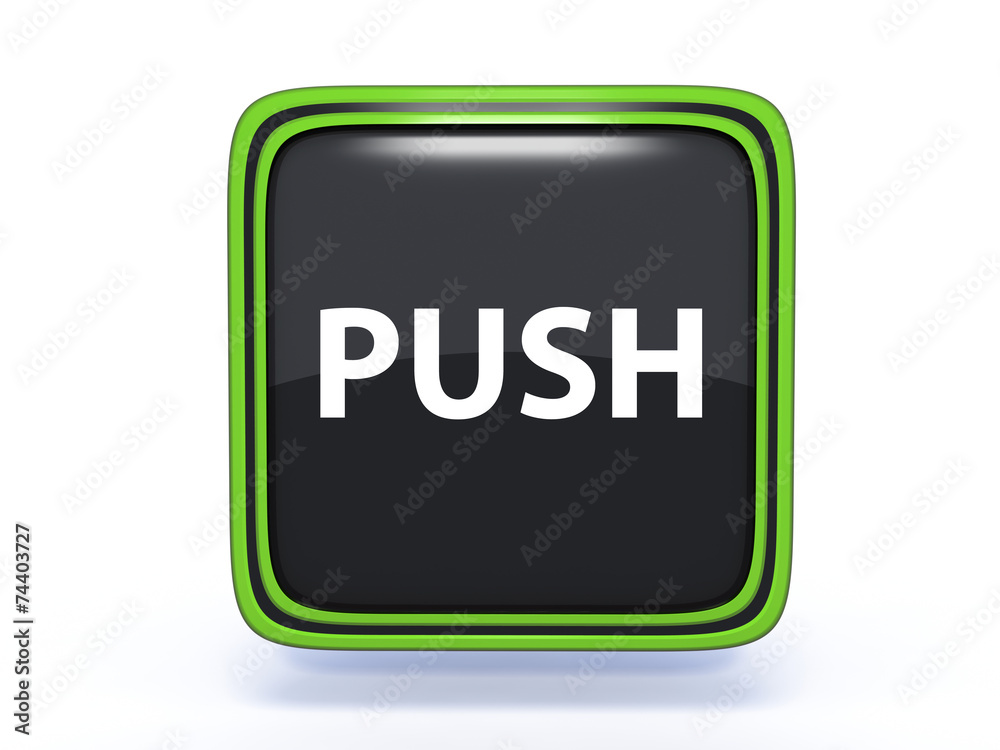 push square icon on white background push square icon on white background
