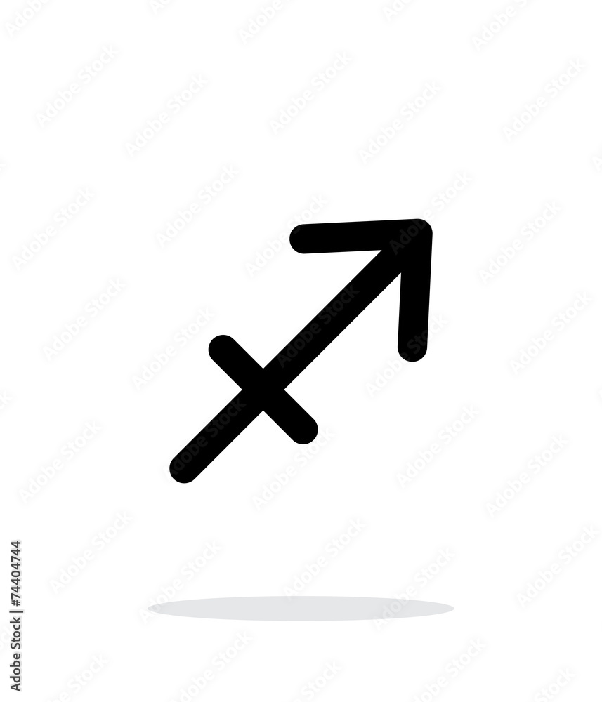 Sagittarius zodiac icon on white background. Sagittarius zodiac icon on white background.