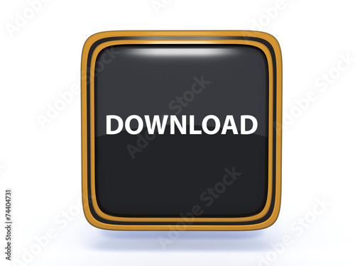 download square icon on white background