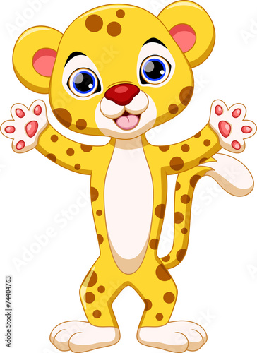Cute cheetah cartoon