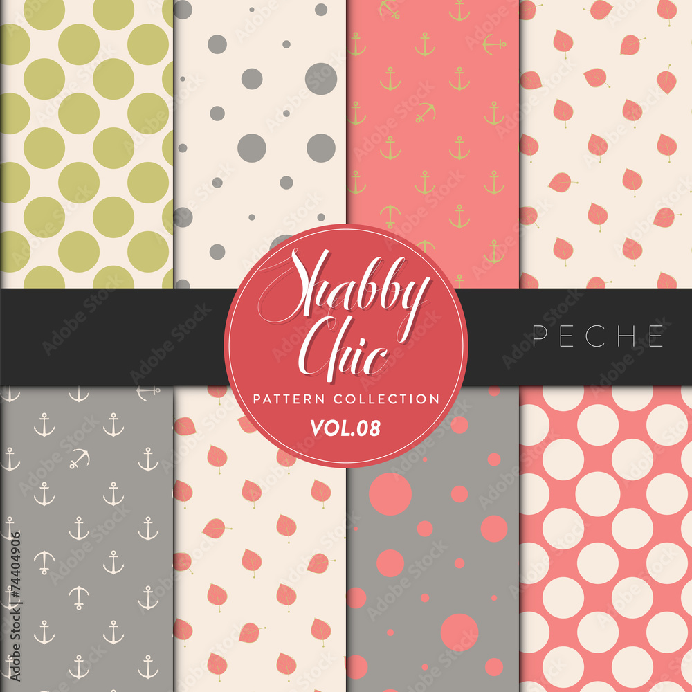 Shabby Chic Pattern Collection - Peche