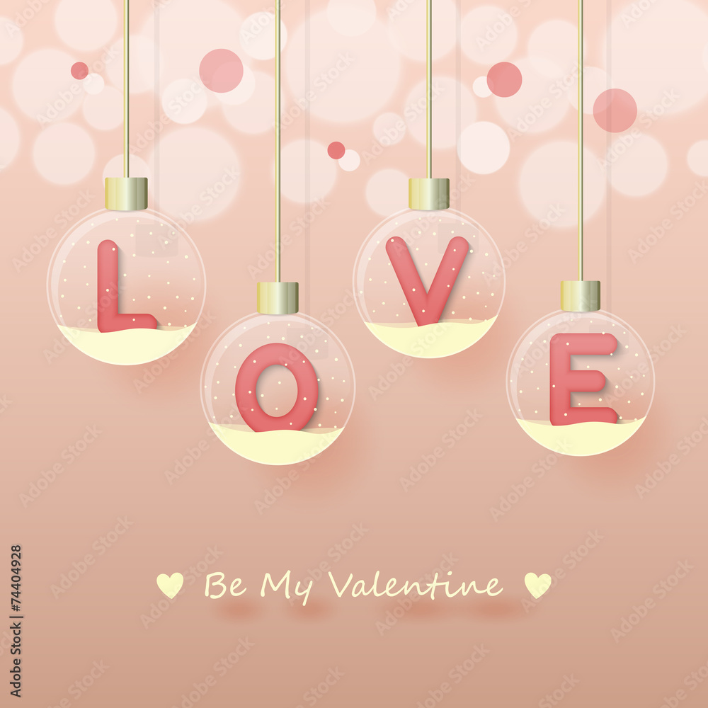 Naklejka premium love valentine's day background