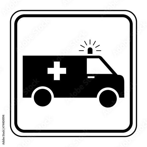 Logo ambulances, ambulanciers.