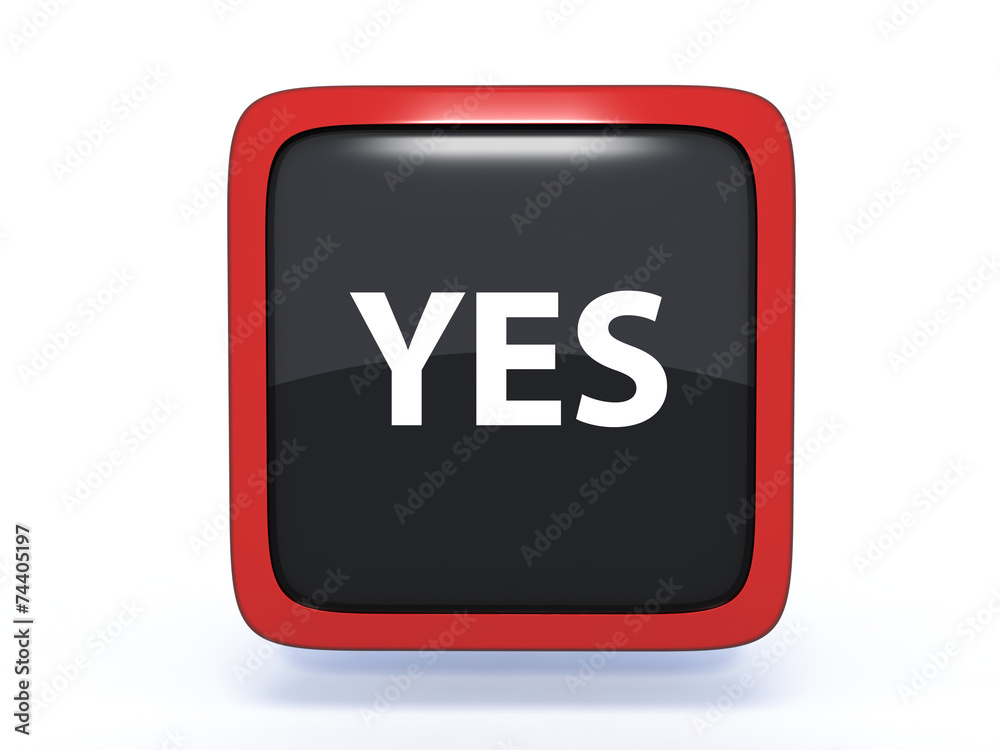 yes square icon on white background yes square icon on white background