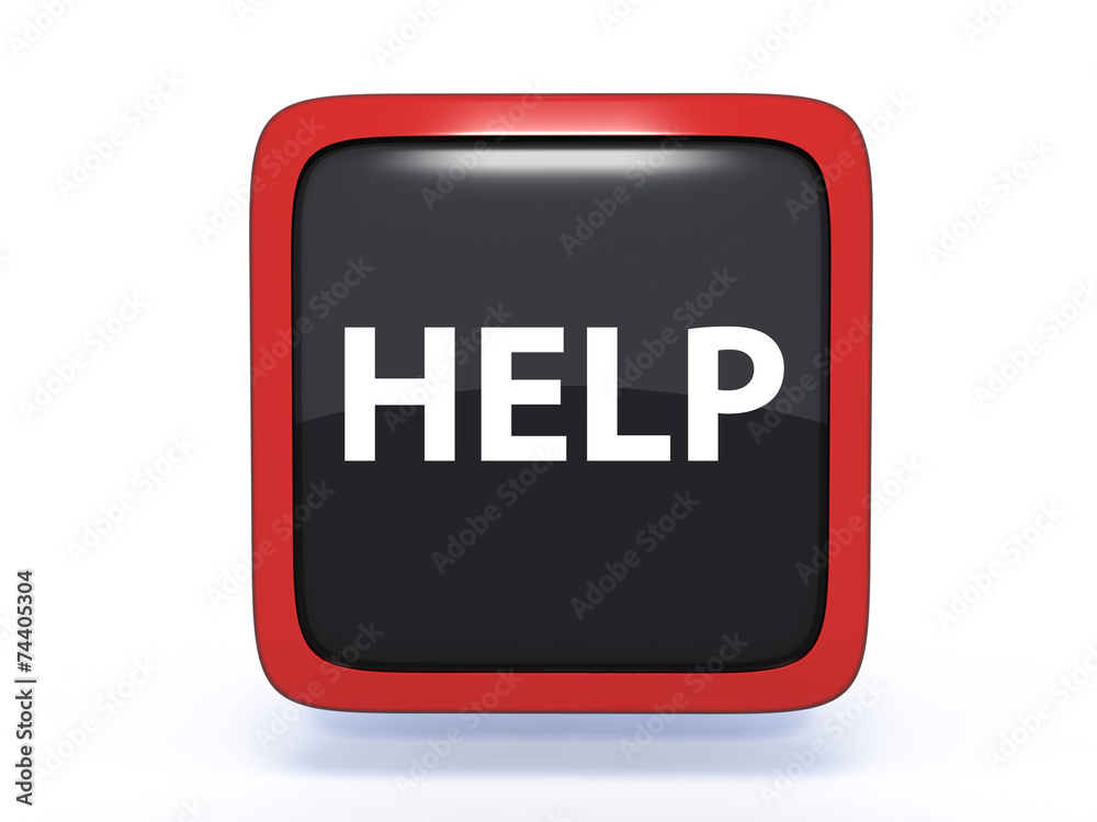 help square icon on white background help square icon on white background