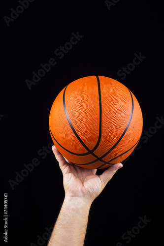 Basketball ball in male hands © aleksandarfilip