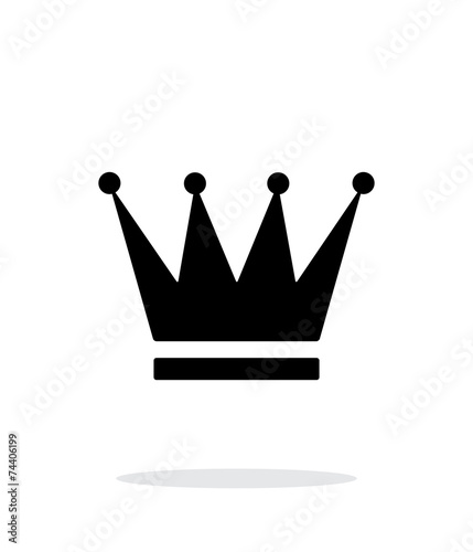 Crown icon on white background.