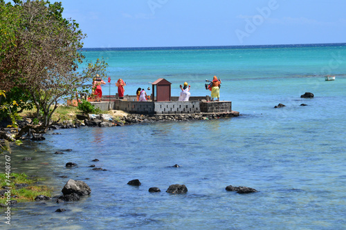  picturesque area of  La Pointe aux Canonniers in Mauritius Repu photo