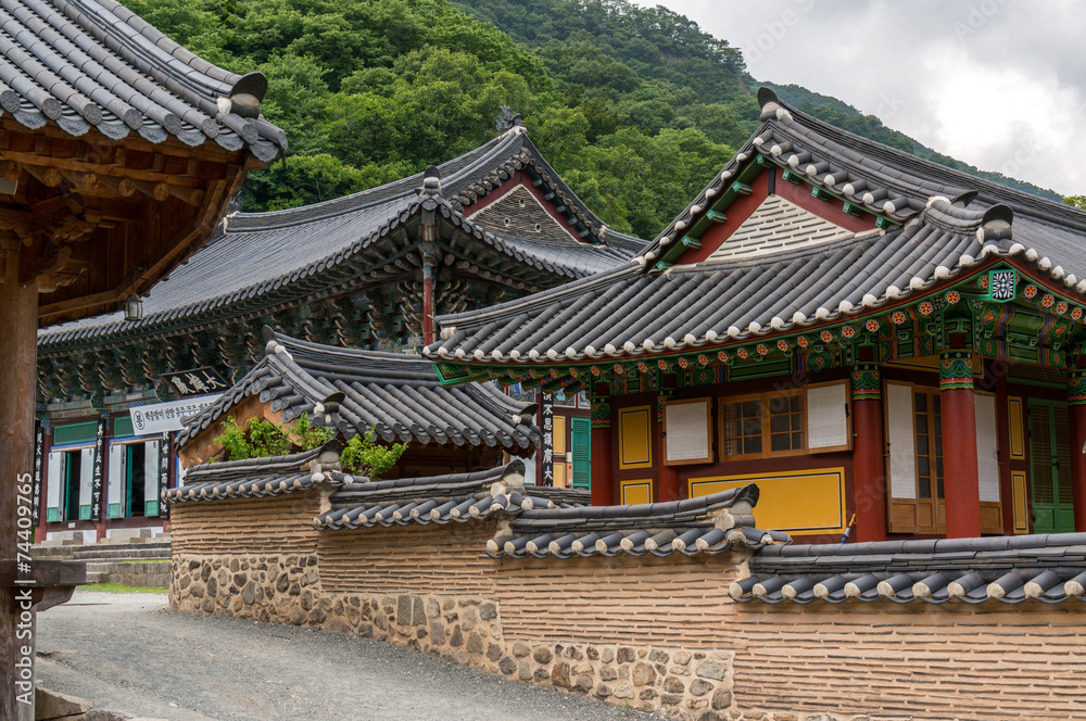 Traditional Korean Buddhist temple in Baegyangsa South Korea