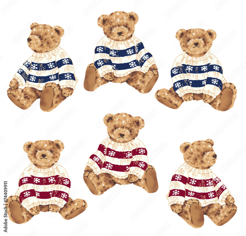 Naklejka premium 可愛い熊