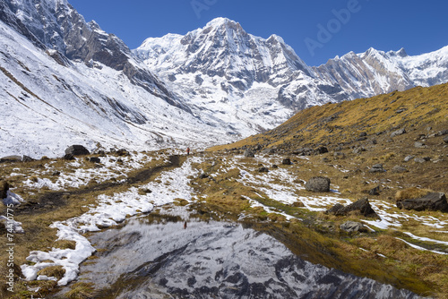 Mountains of Annapurna Region Nepal Himalayas
