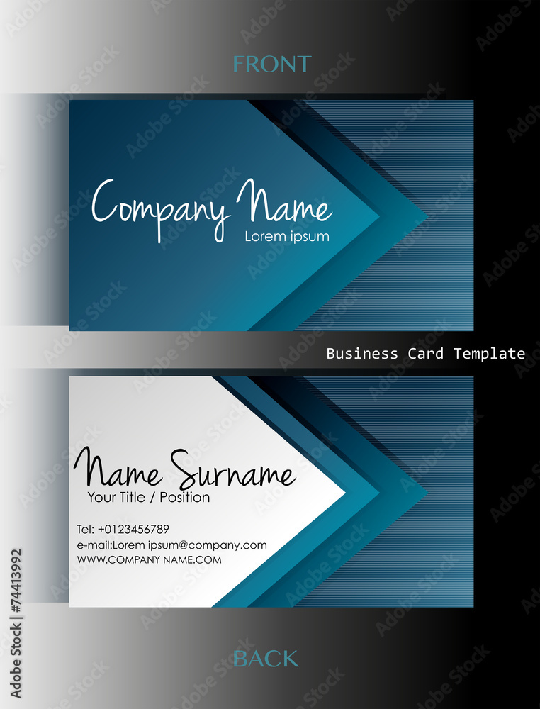 Fototapeta premium A business card template