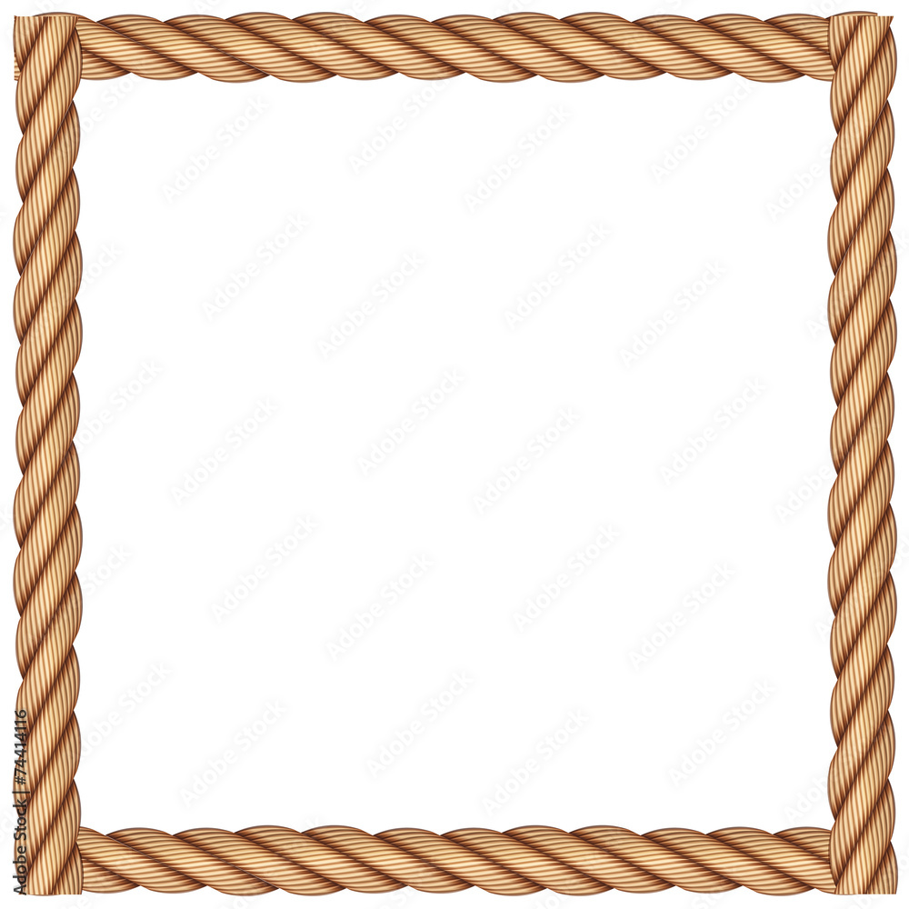 Fotografie A frame made of rope