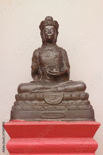 Sculpture on bronze of The monkey king or Sun Wukong