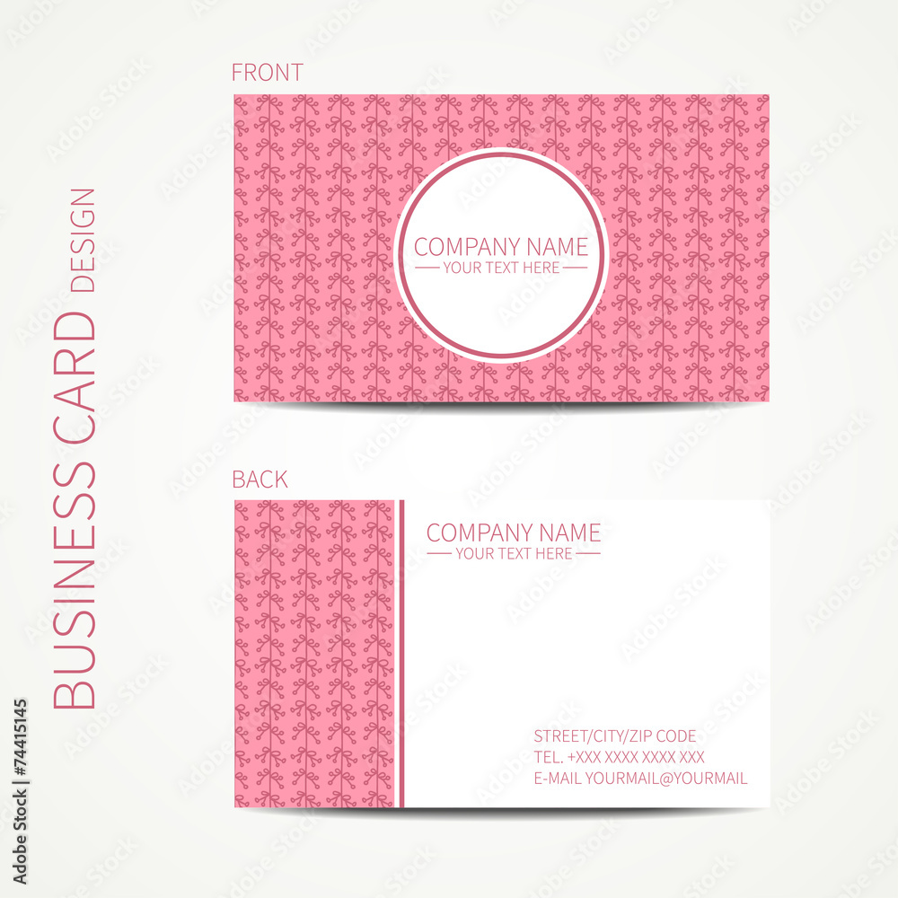 Doodle creative simple business card template with hand drawn Doodle creative simple business card template with hand drawn