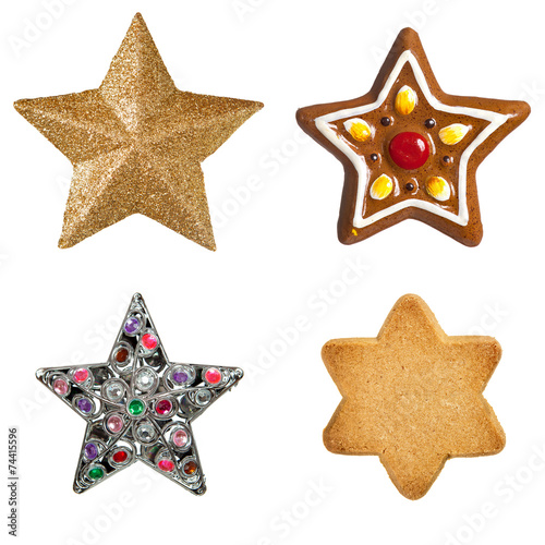 Gold christmas star