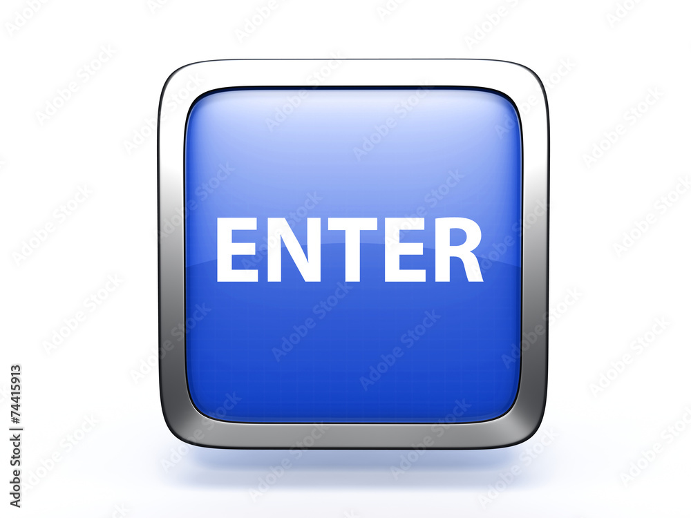 enter square icon on white background enter square icon on white background
