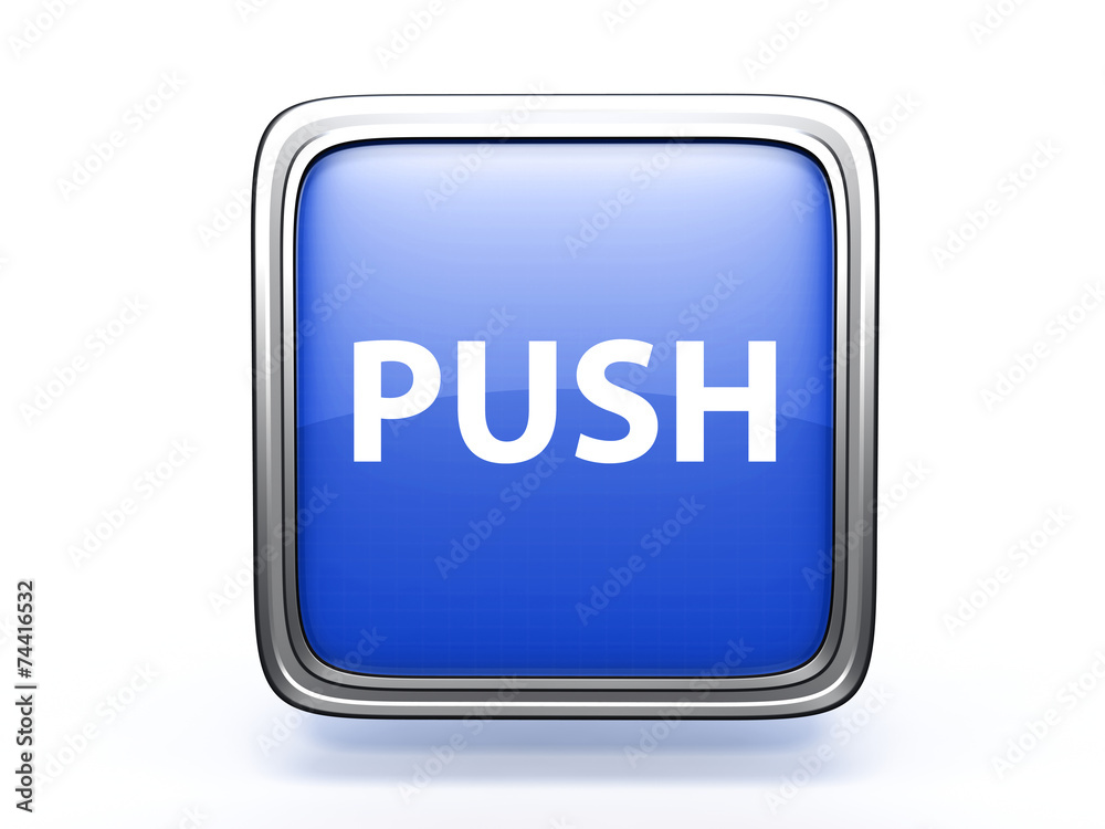 push square icon on white background push square icon on white background