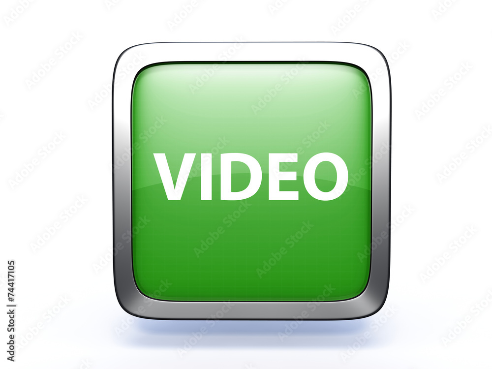 video square icon on white background video square icon on white background